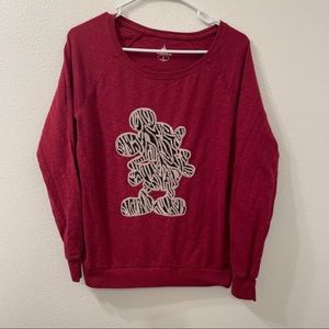 Disney Mickey Mouse sweatshirt red medium